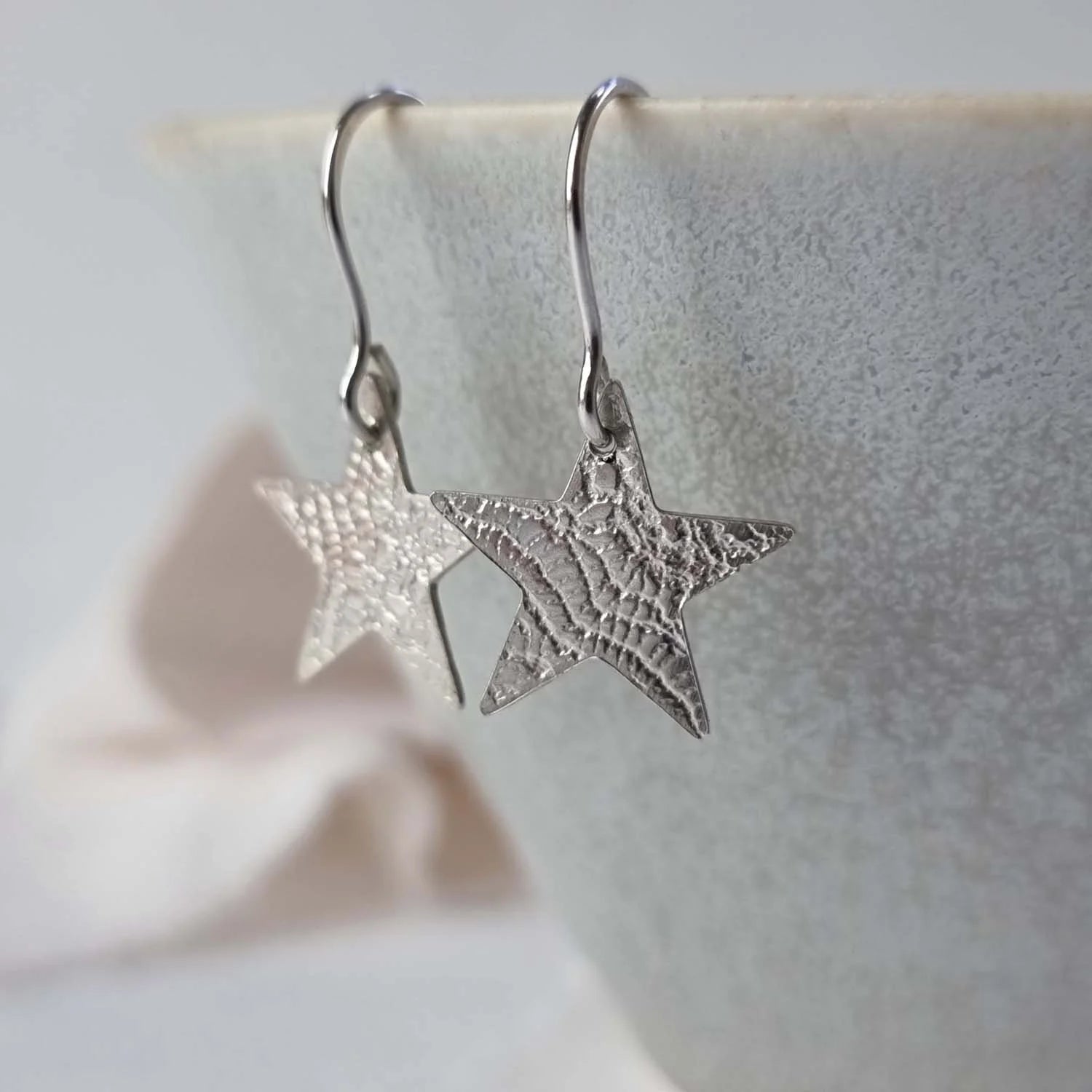 Lace long hook earrings - The Studio at Wirksworth