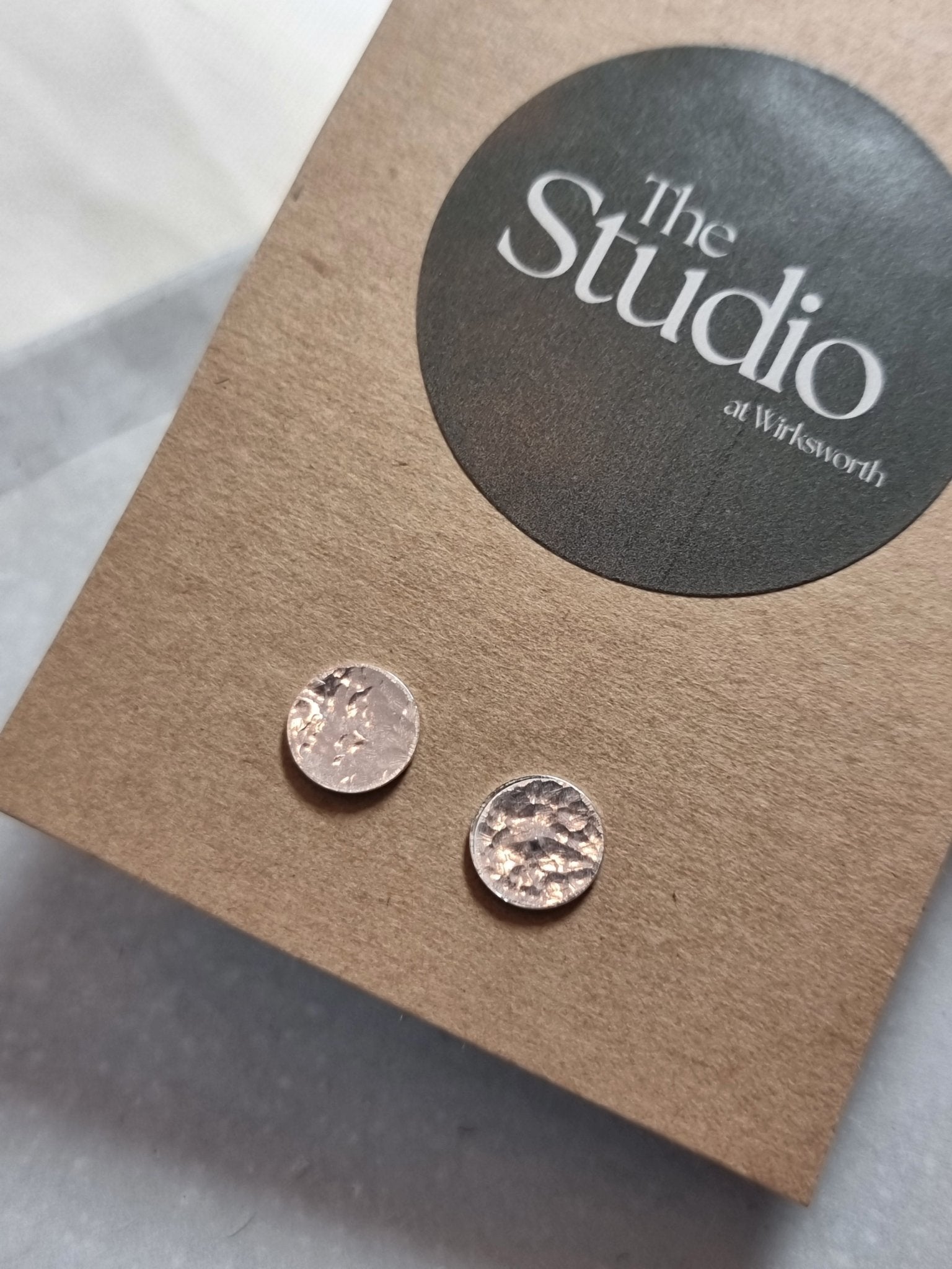 Tiny textured silver stud earrings - Saturday 18th October - The Studio at Wirksworth