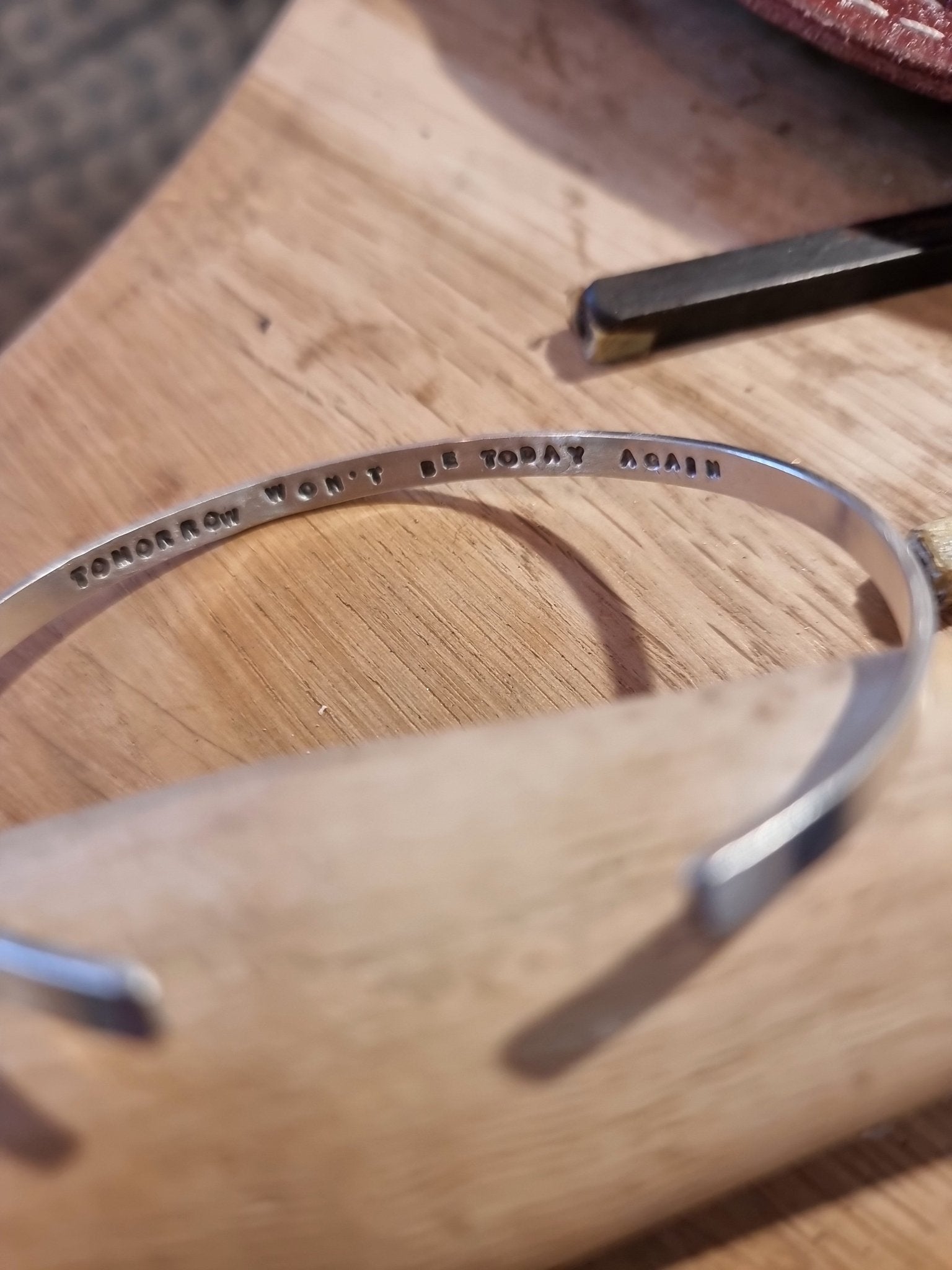 Secret message bangle - Wednesday 13th August and Saturday 11th October - The Studio at Wirksworth