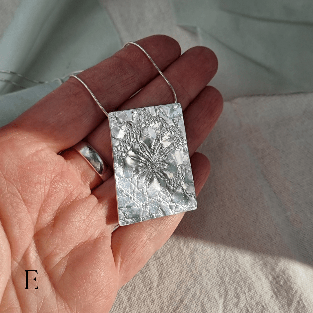 Flat lace pendant - The Studio at Wirksworth