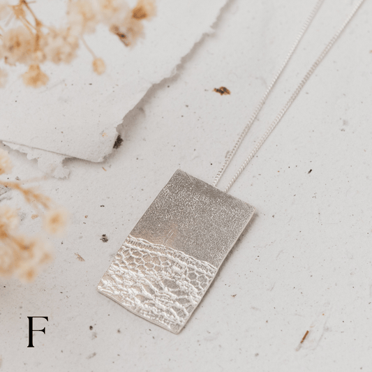 Flat lace pendant - The Studio at Wirksworth