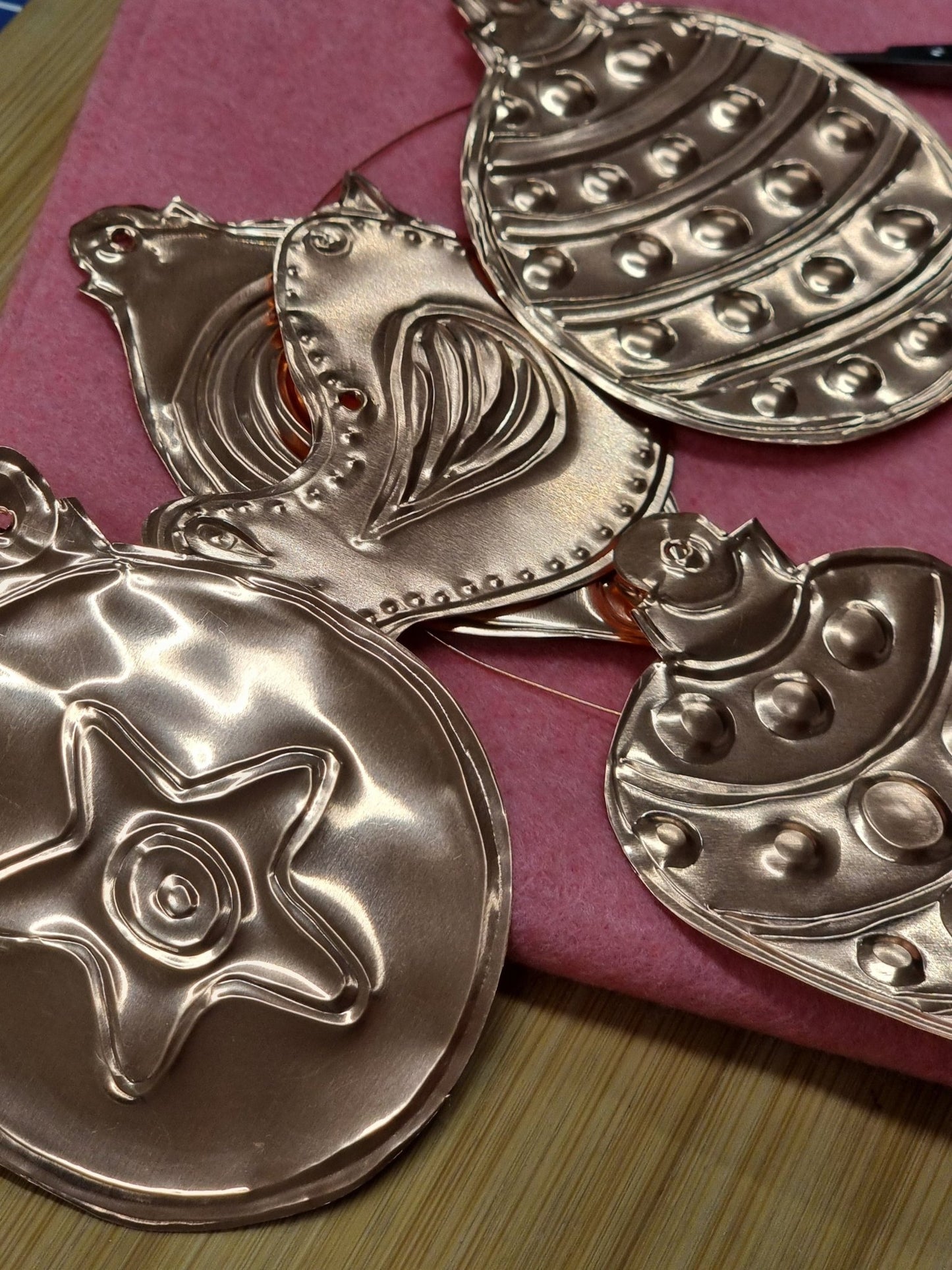 Copper embossed Christmas garland - December evening workshop - multiple dates - The Studio at Wirksworth