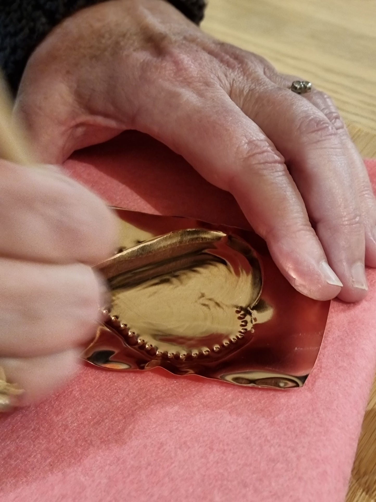 Copper embossed Christmas garland - December evening workshop - multiple dates - The Studio at Wirksworth