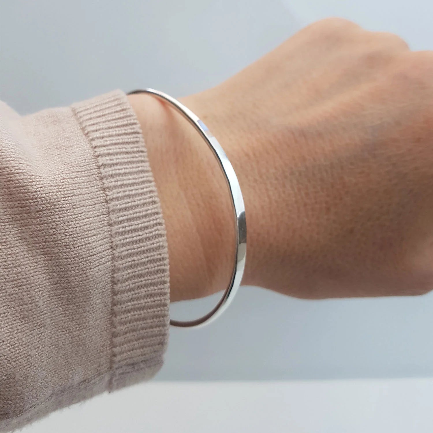 Simple forged bangle - The Studio at Wirksworth