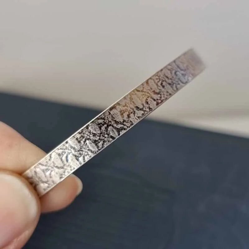 Heavy lace textured bangle - The Studio at Wirksworth