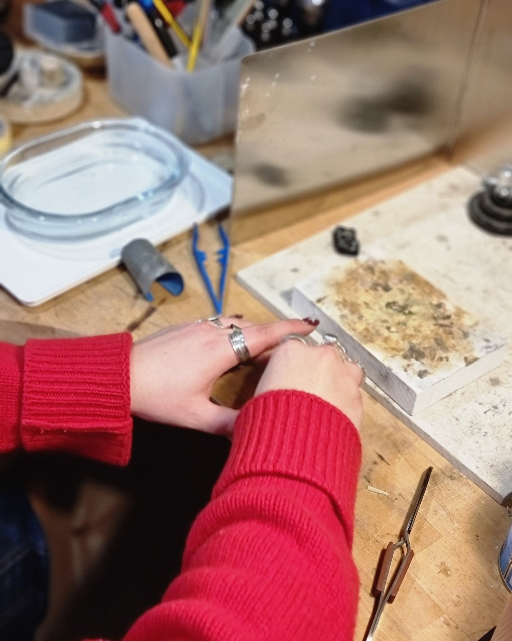 An introduction to silver jewellery - making over five sessions - The Studio at Wirksworth