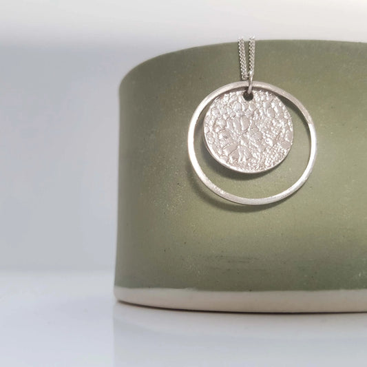 Lace coin necklace - The Studio at Wirksworth