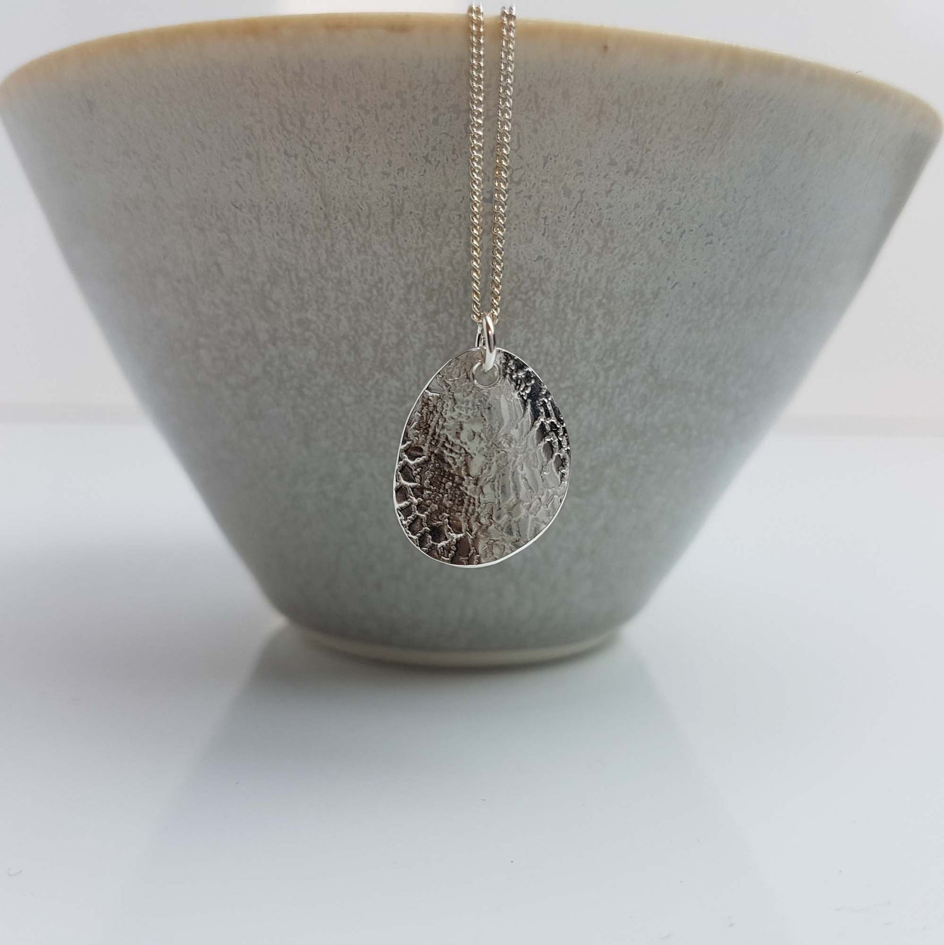 Nottingham lace petal necklace - The Studio at Wirksworth