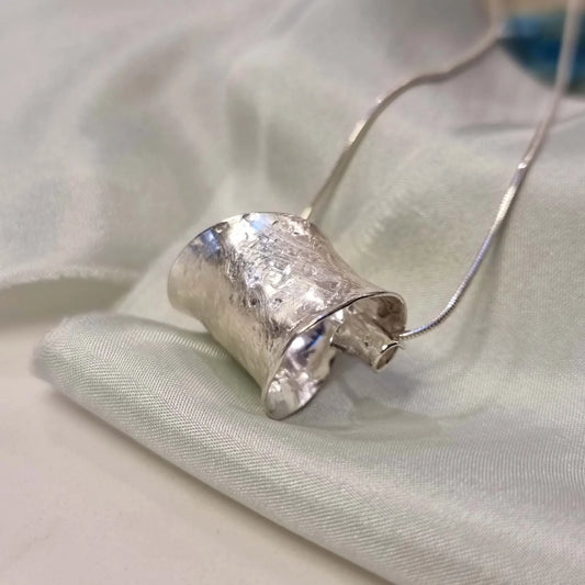 Lace spiral necklace - The Studio at Wirksworth