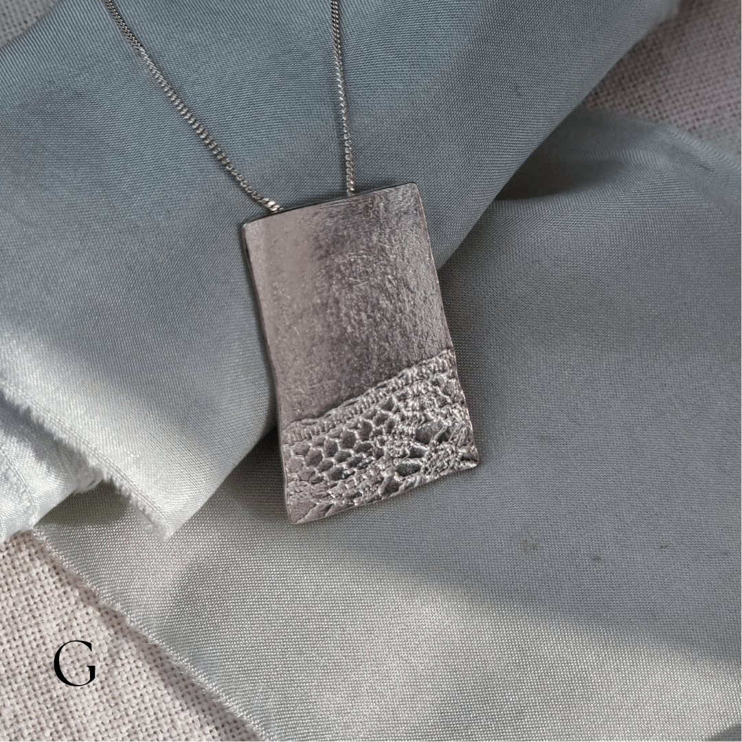 Flat lace pendant - The Studio at Wirksworth