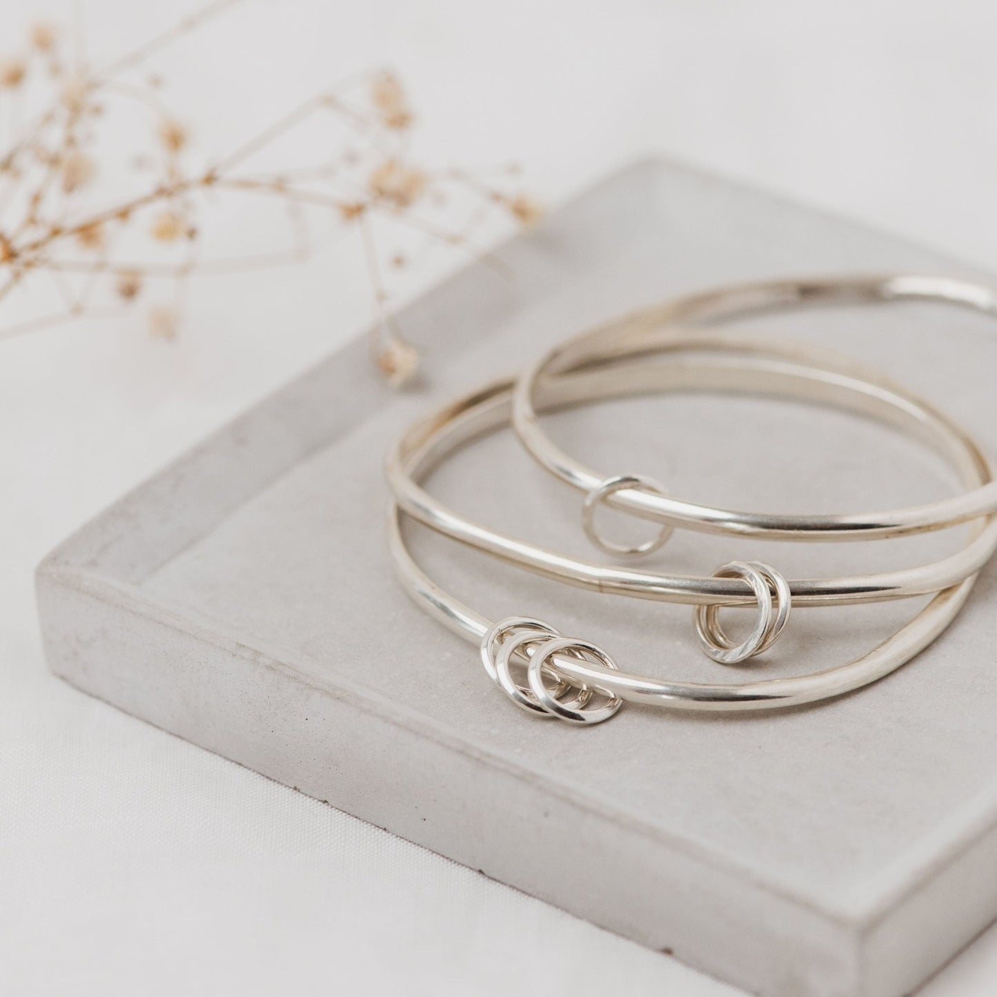 Bangle with rings - The Studio at Wirksworth