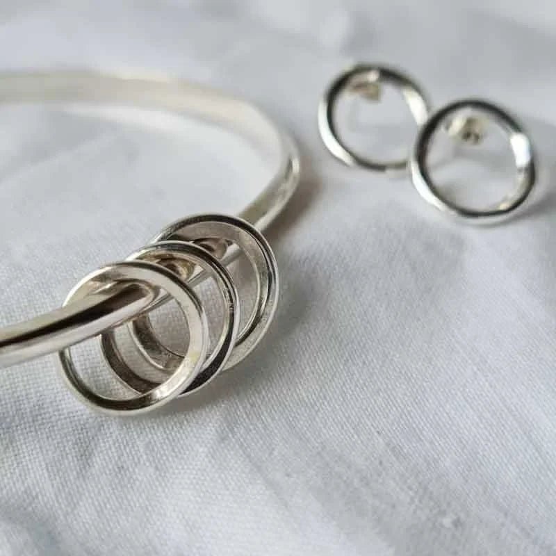 Bangle with rings - The Studio at Wirksworth
