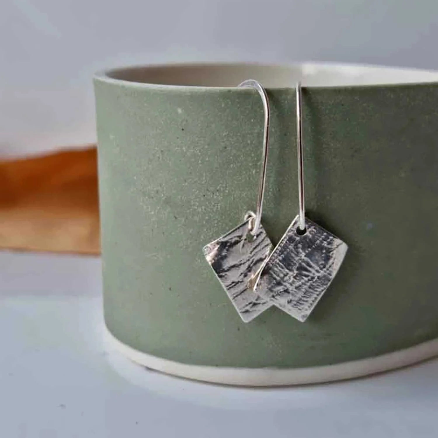 Lace long hook earrings - The Studio at Wirksworth