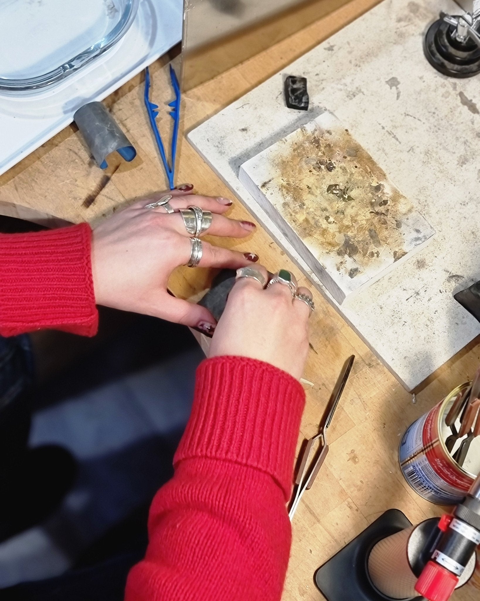 Beginner jewellery - making experiences - The Studio at Wirksworth
