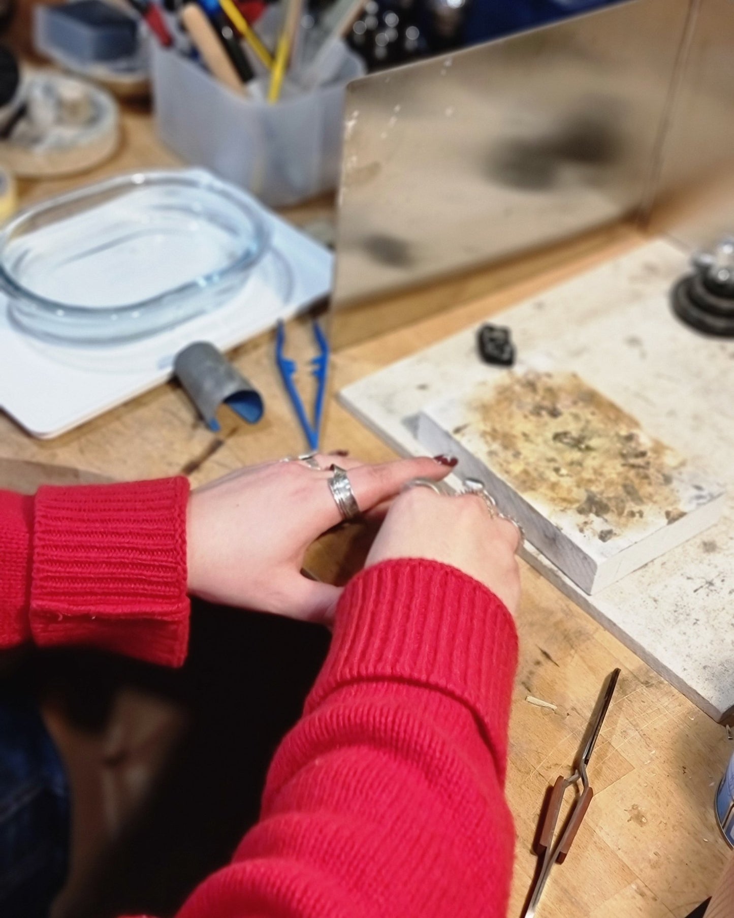 An introduction to silver jewellery - making over five sessions - The Studio at Wirksworth