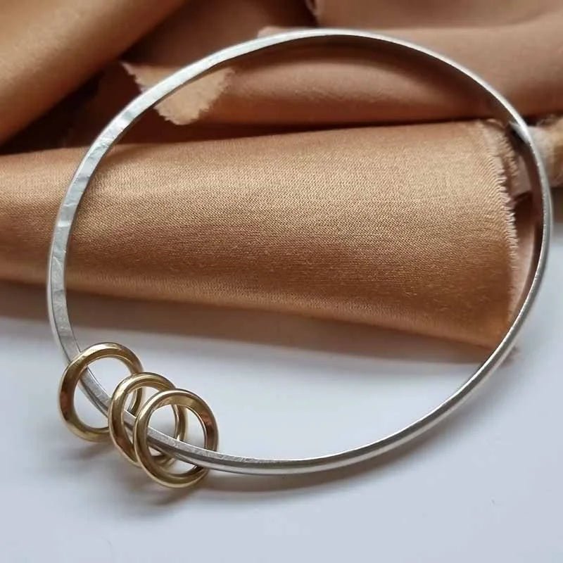 Bangle with rings - The Studio at Wirksworth