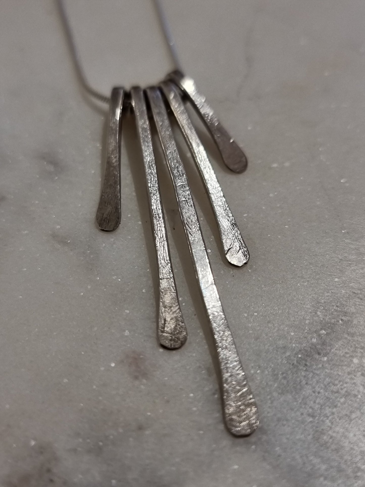 Hammered silver sun ray pendant - Wednesday 26th November - The Studio at Wirksworth