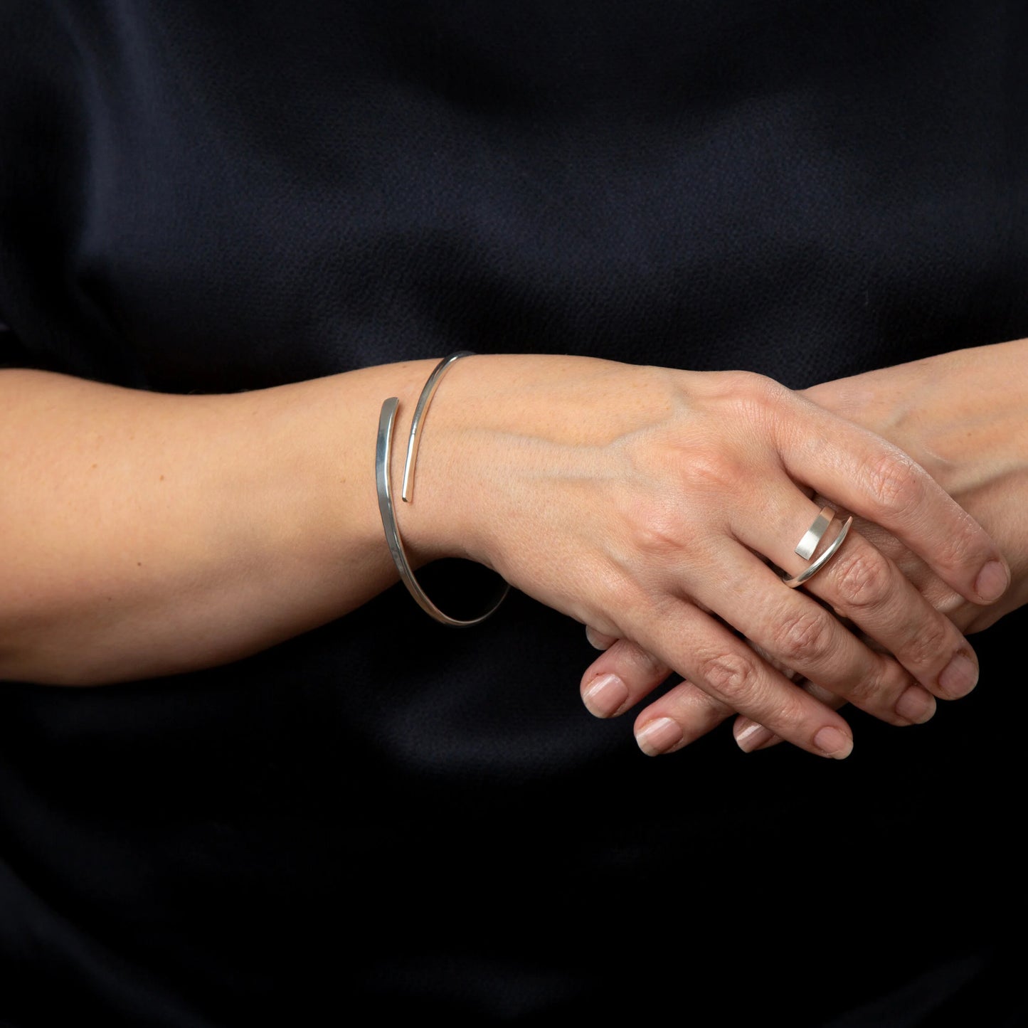 Forged organic bangle - The Studio at Wirksworth