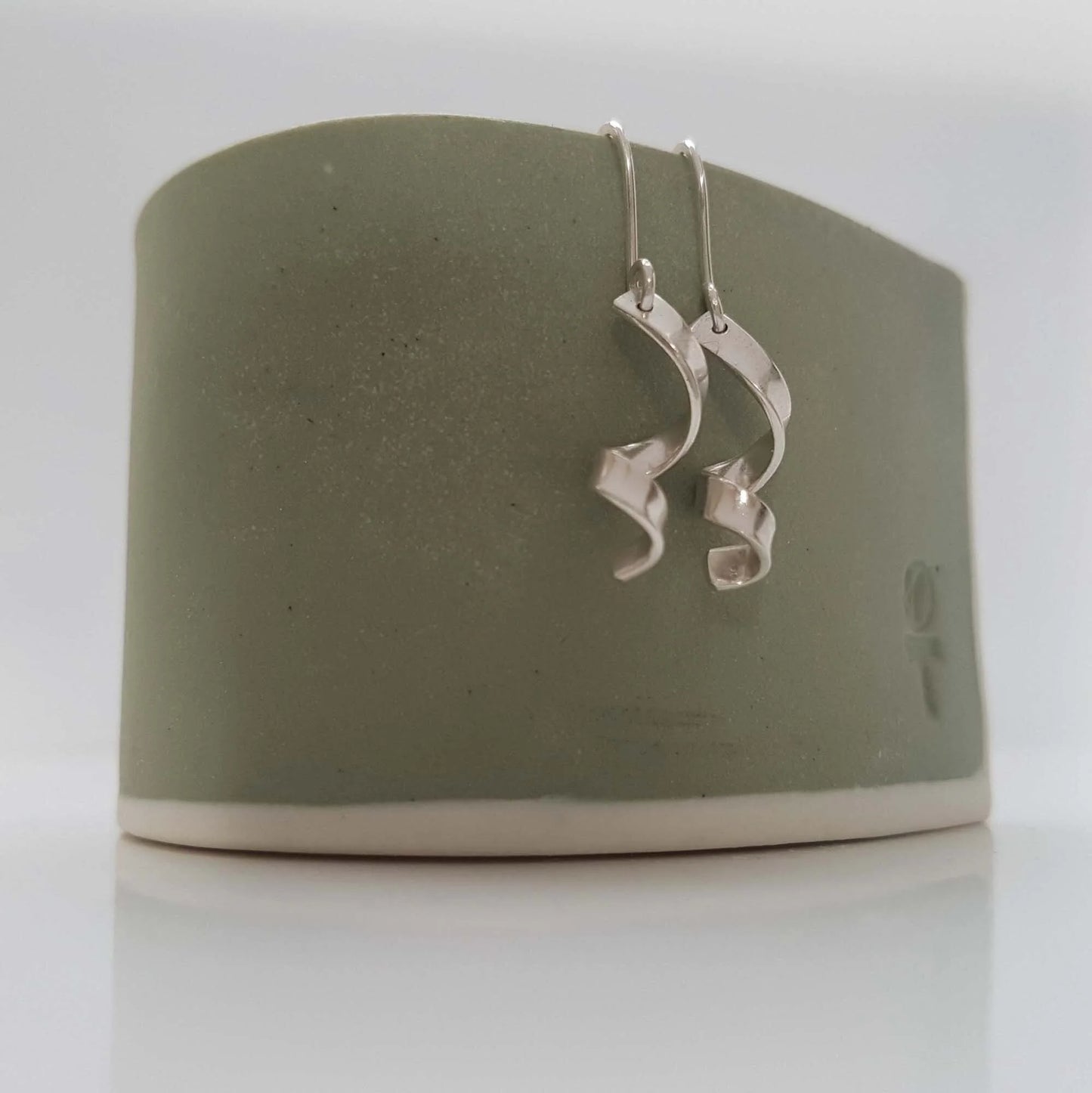 Spiral dangling earrings - The Studio at Wirksworth