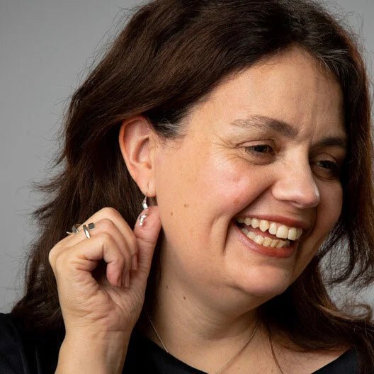 Spiral dangling earrings - The Studio at Wirksworth